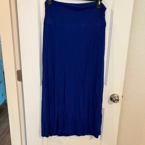 Maternity Maxi Skirt in Royal Blue